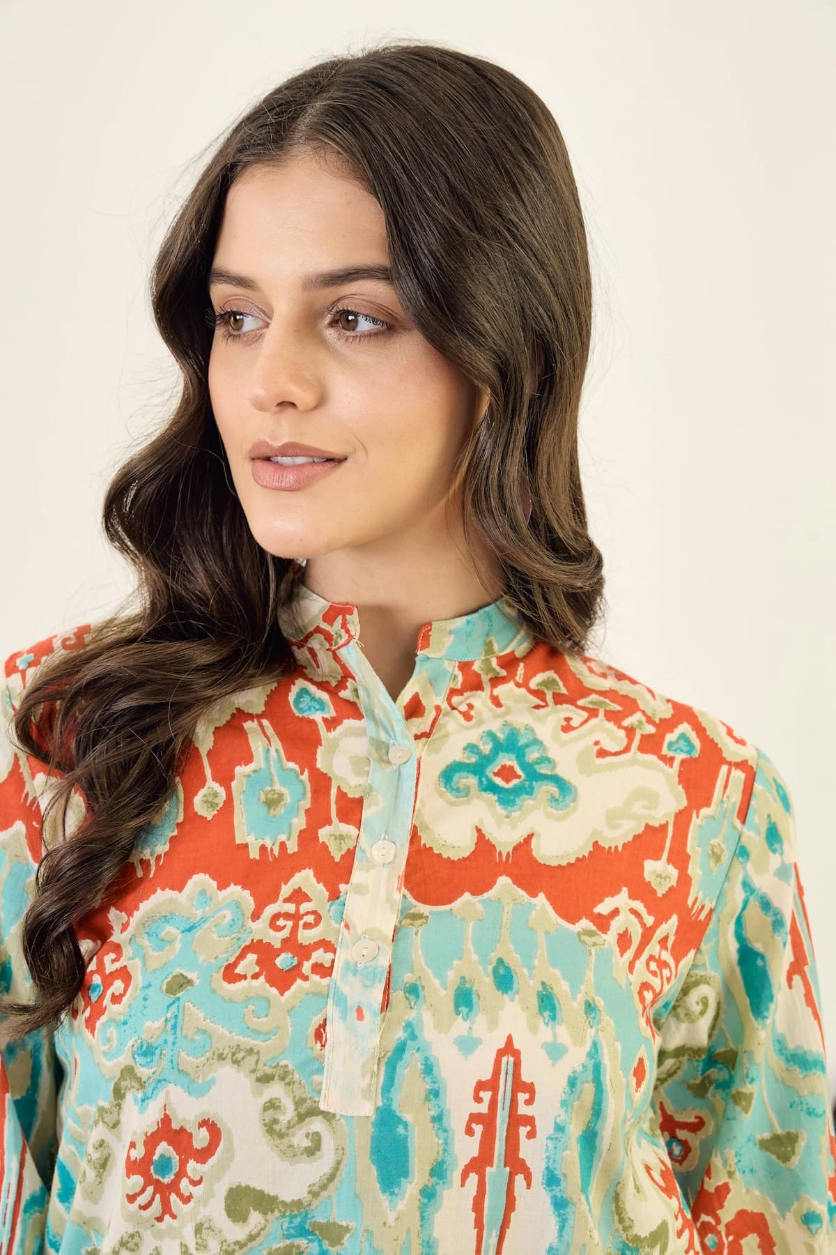 Demo · Printed Cotton Kurta, Putulghor women's clothing